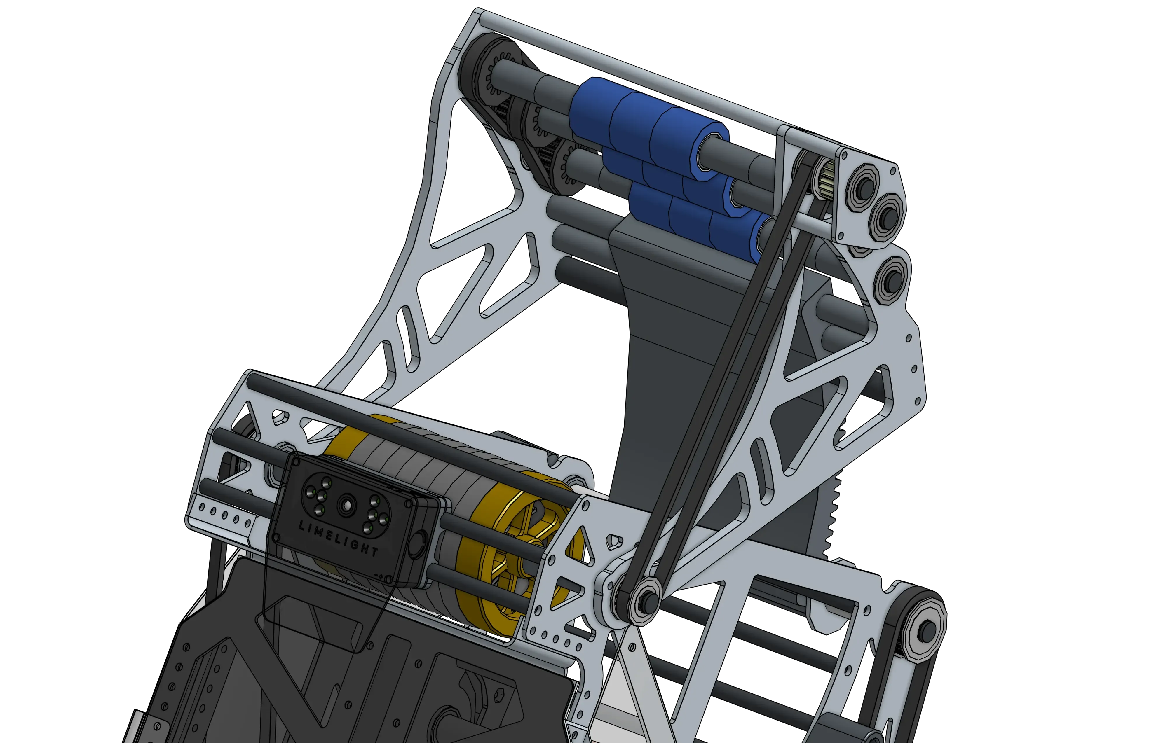 1678 Rapid React shooter CAD render