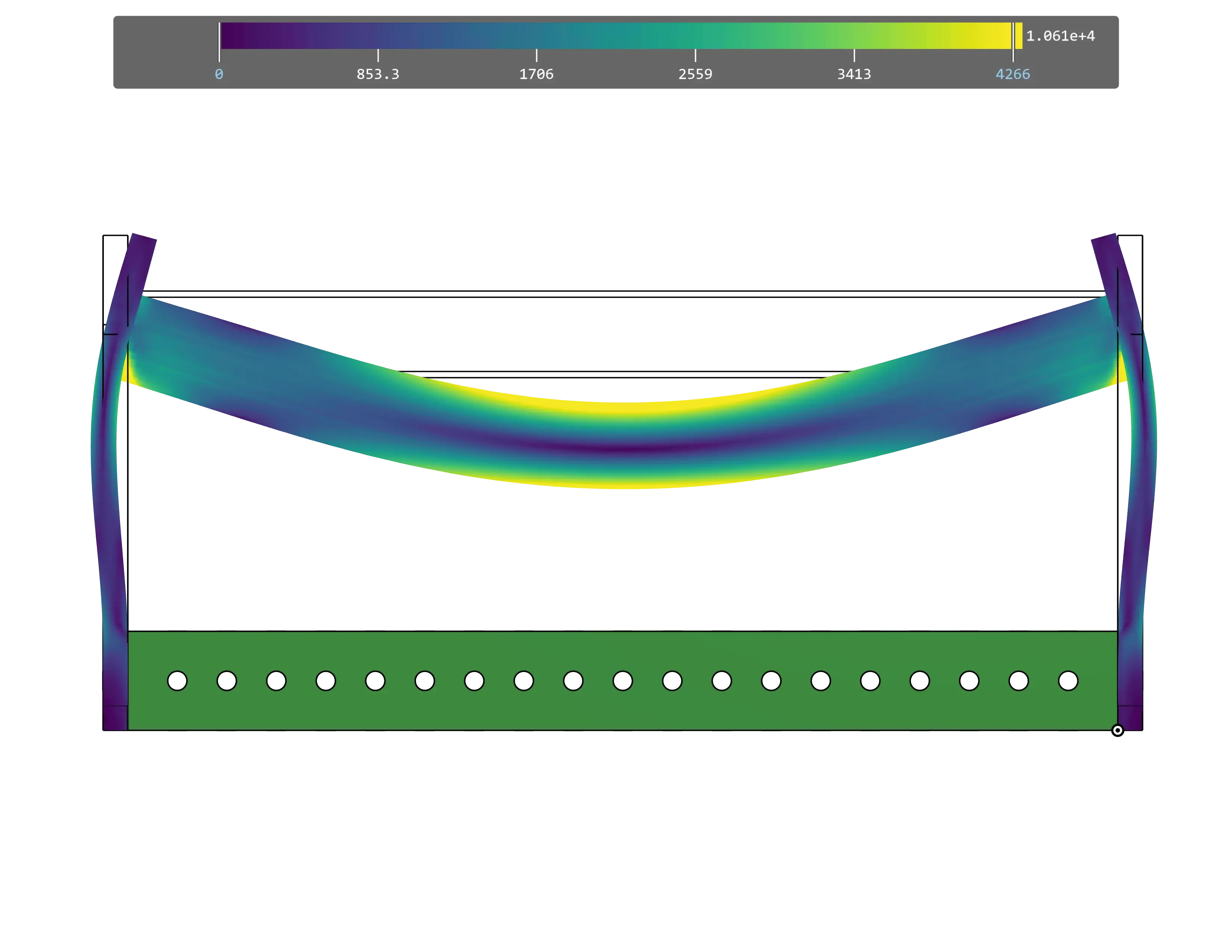 7/8 inch Tube deflection